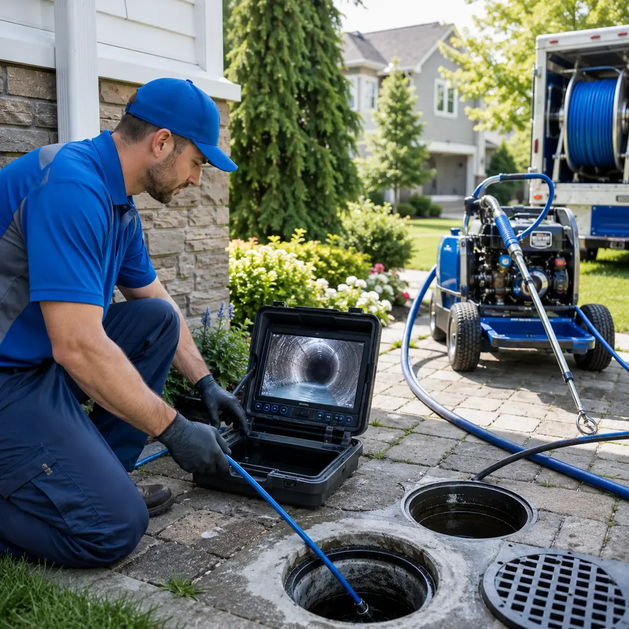 Outdoor drain cleaning professionals serving East Bank, WV